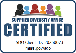 Massachusetts Supplier Diversity Office Certified Logo SDO Client ID: 20250073 mass.gov/sdo